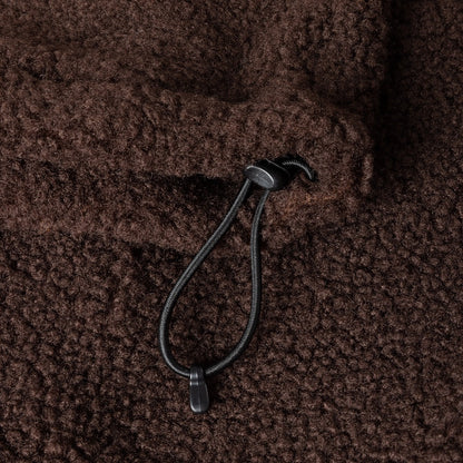 Dime Polar Fleece Sherpa Zip Brown