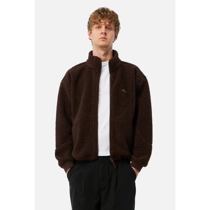 Dime Polar Fleece Sherpa Zip Brown