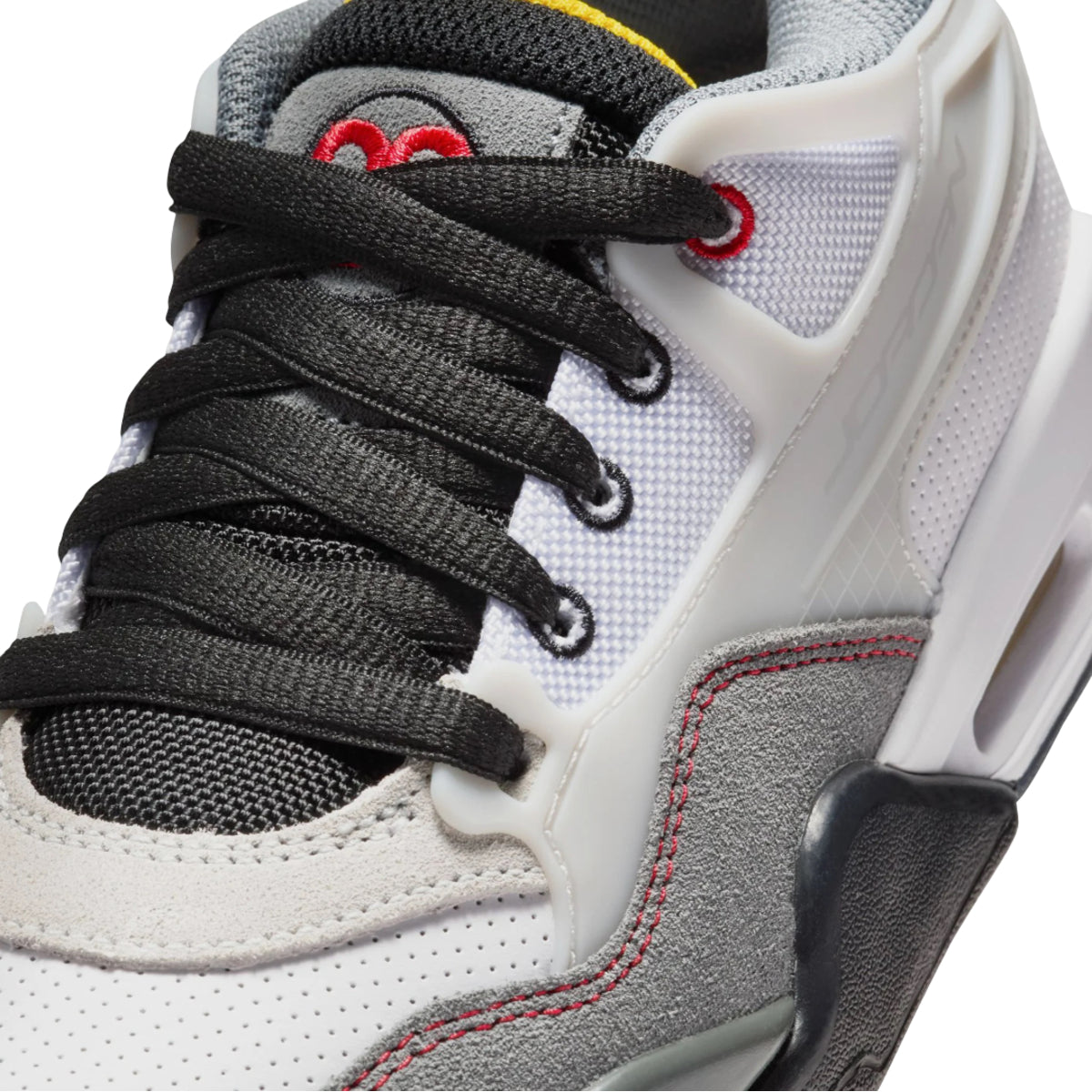 Jordan 4 RM Premium White Black Smoke Grey Fire Red (GS)