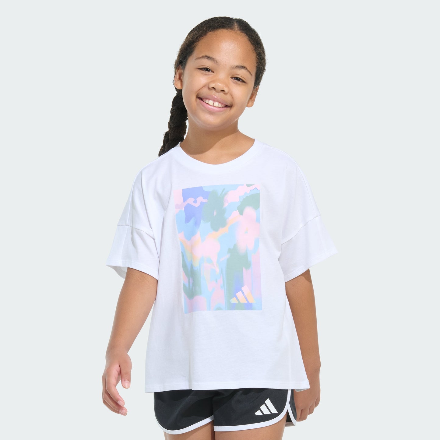 Kids' adidas adidas Short Sleeve Drop Shoulder Tee