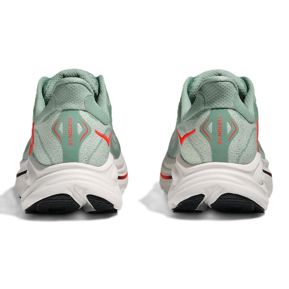 Hoka Clifton 10 Sage Neon Flame