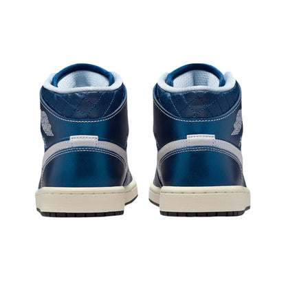 Jordan 1 Mid SE Metallic Blue Quilted (W)