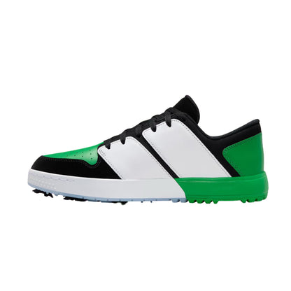 Jordan NU Retro 1 Low Golf Black White Blue Tint Lucky Green
