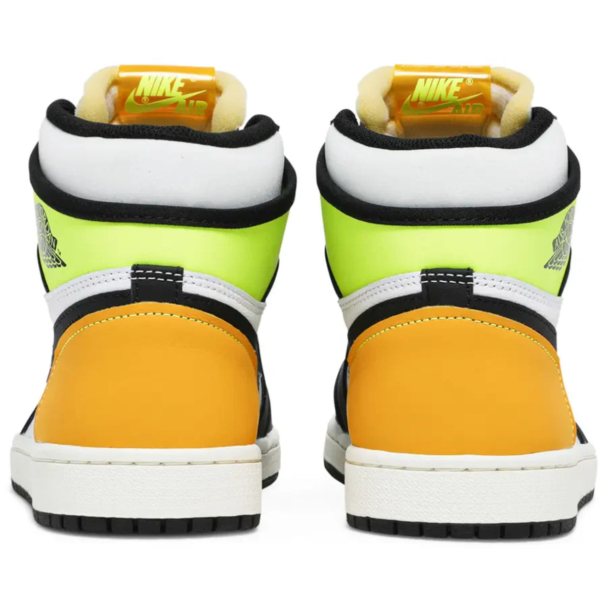Jordan 1 Retro High White Black Volt University Gold