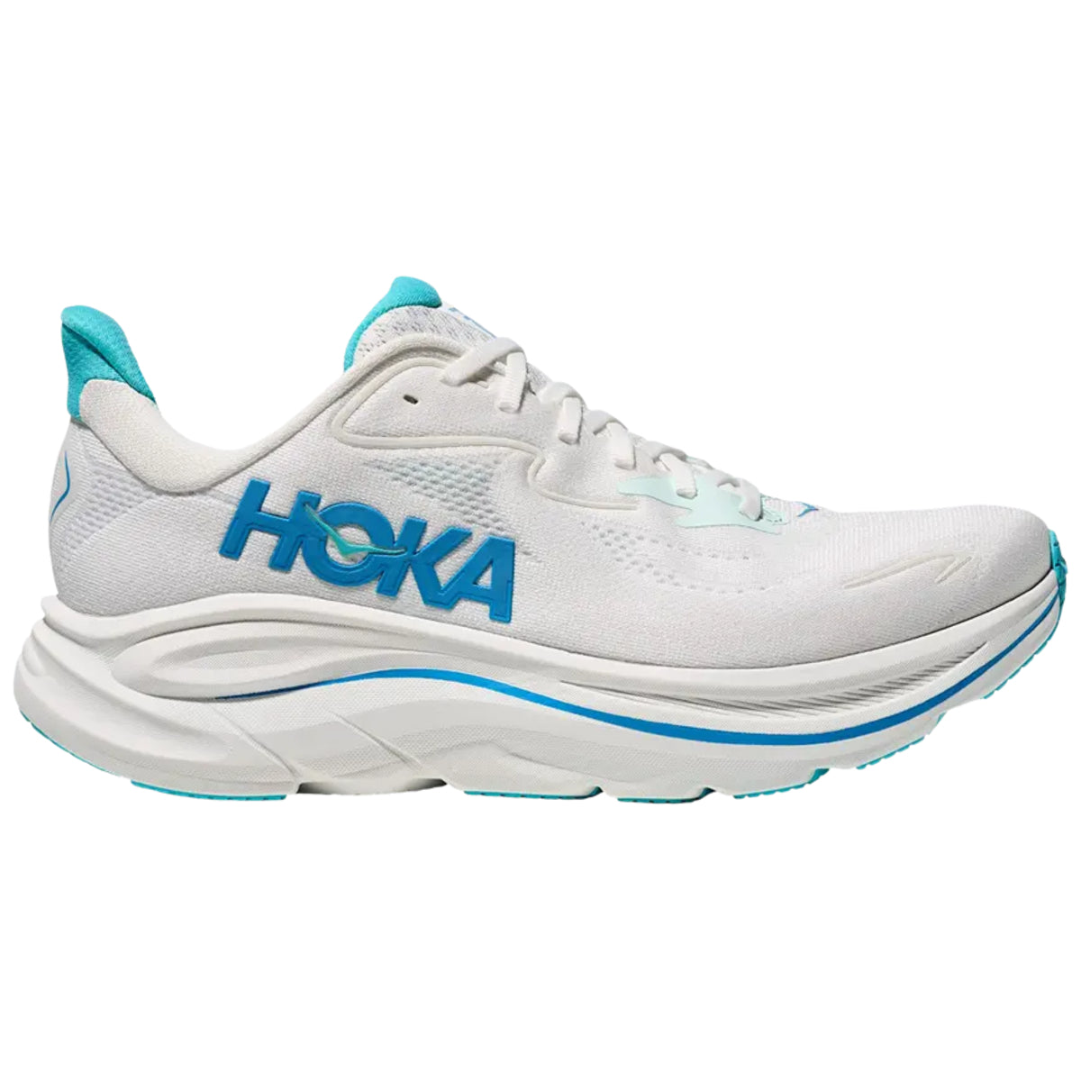 Hoka One One Clifton 10 White Skyward Blue