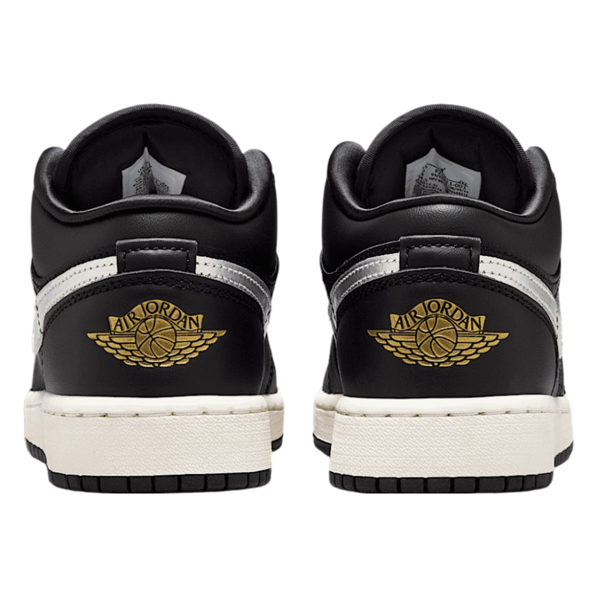 Jordan 1 Low SE Black Silver Sail Gold (GS)