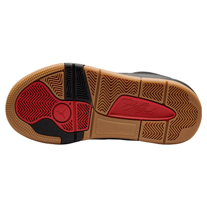 Jordan Flight Court Black Gum Medium Brown Varsity Red (GS)