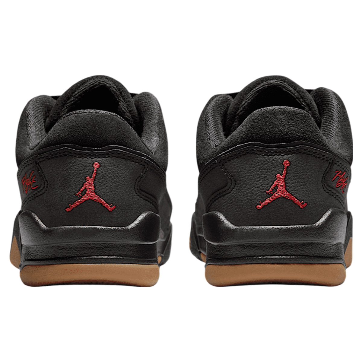 Jordan Flight Court Black Gum Medium Brown Varsity Red (GS)
