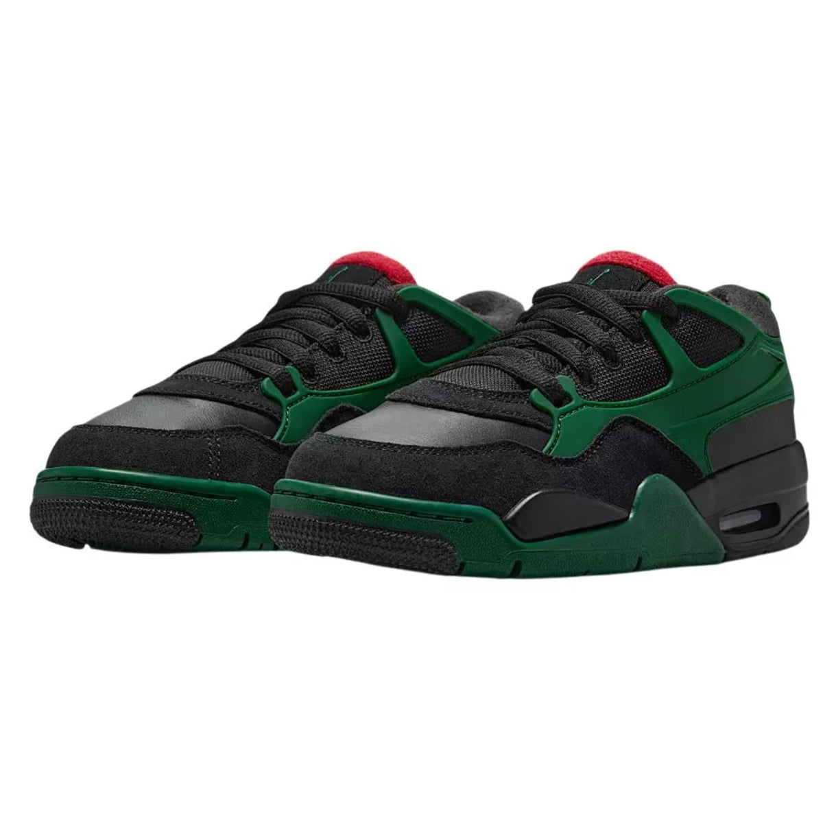 Jordan 4 RM Black Gorge Green University Red (GS)