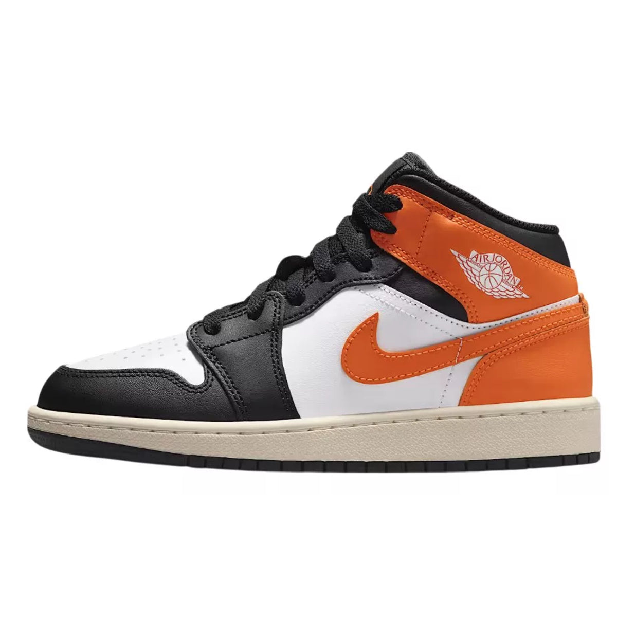 Jordan 1 Mid Black Toe Starfish (GS)