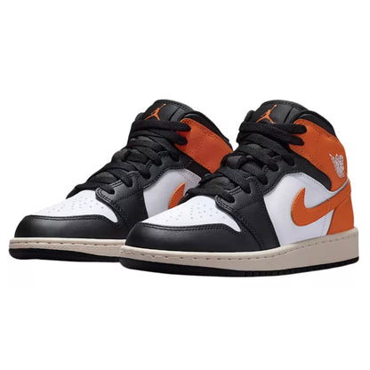 Jordan 1 Mid Black Toe Starfish (GS)