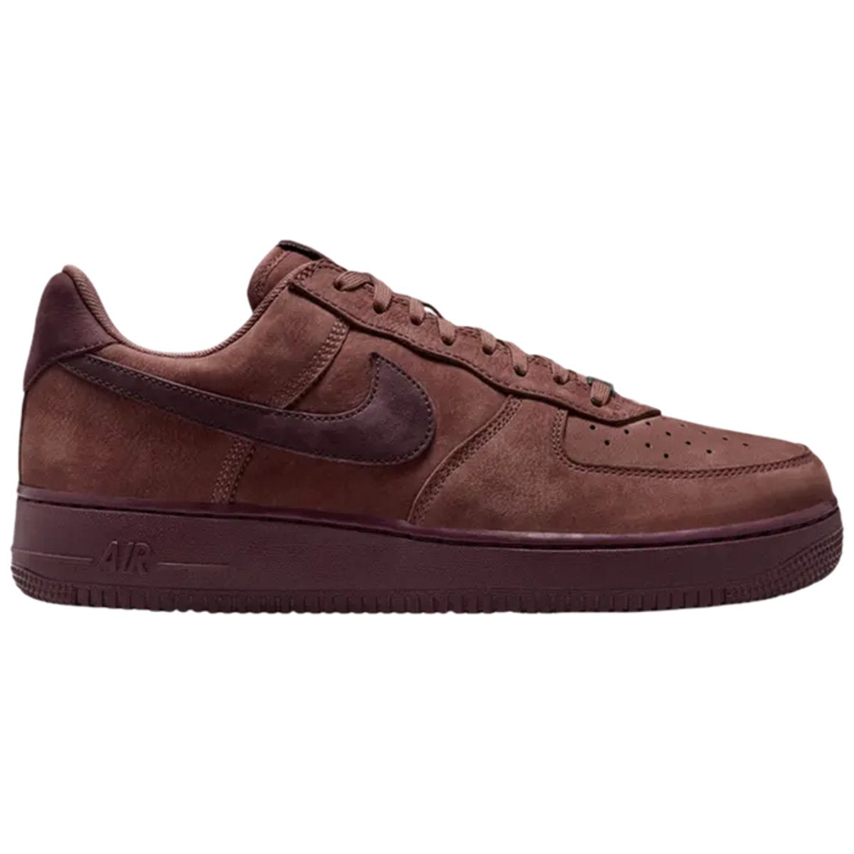 Nike Air Force 1 Low Retro Premium QS Red Sepia Mahogany Badgeless