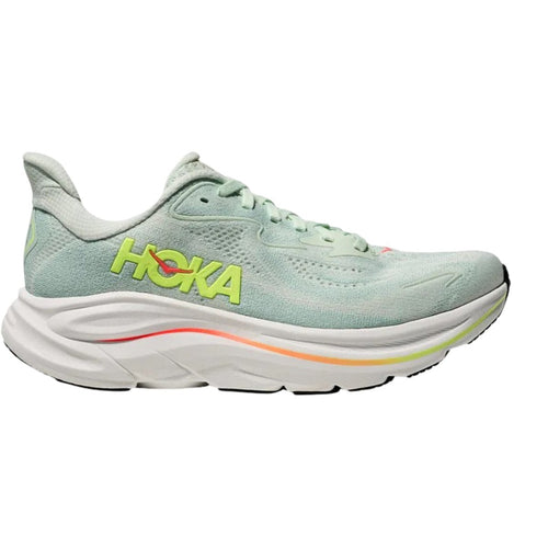 Hoka One One Clifton 10 Sea Glass Neon Flame (W)