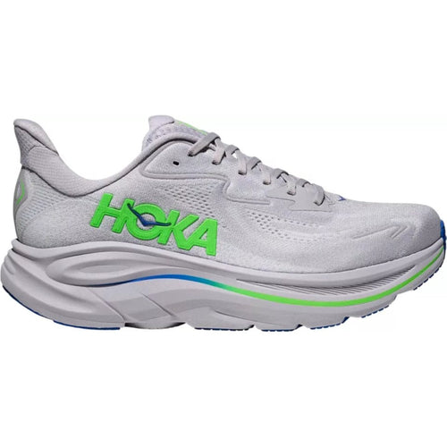Hoka One One Clifton 10 Ash Grey Neon Green