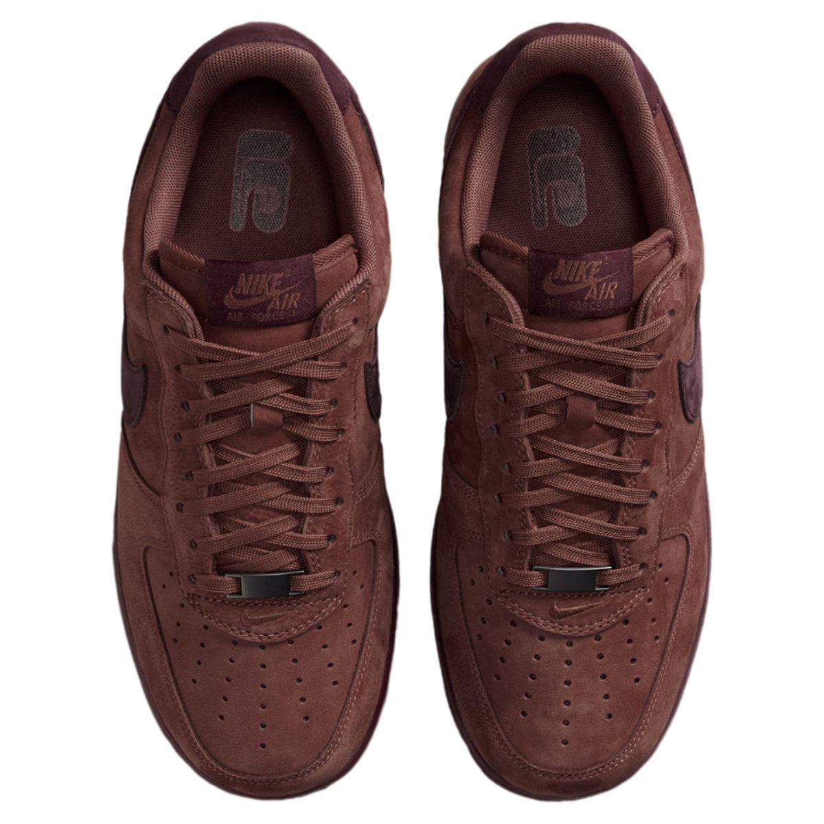 Nike Air Force 1 Low Retro Premium QS Red Sepia Mahogany Badgeless