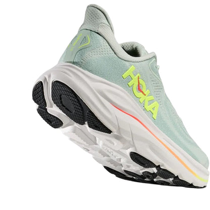 Hoka One One Clifton 10 Sea Glass Neon Flame (W)