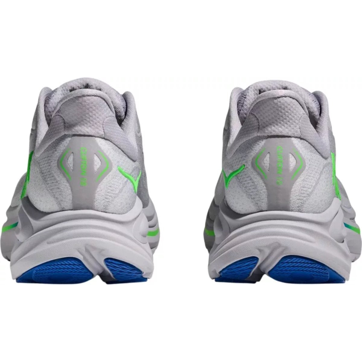 Hoka One One Clifton 10 Ash Grey Neon Green