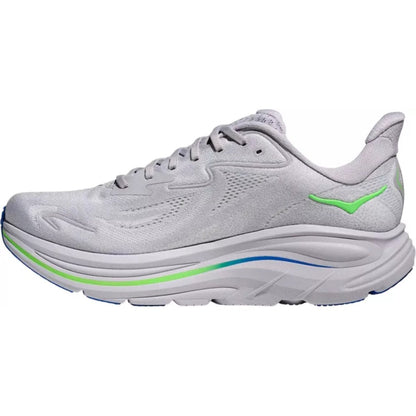 Hoka One One Clifton 10 Ash Grey Neon Green
