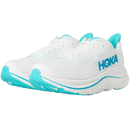 Hoka One One Clifton 10 White Skyward Blue